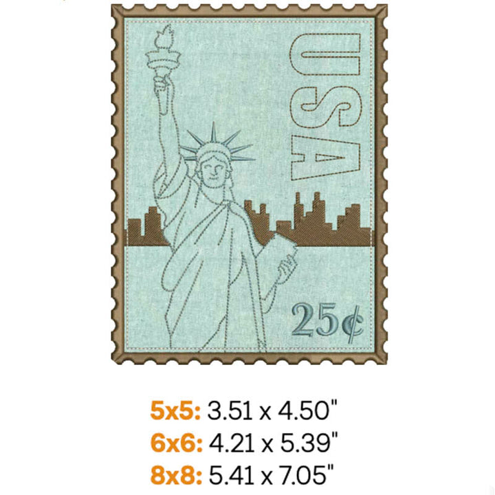 Travel Stamp Applique 1 (Digital Download)