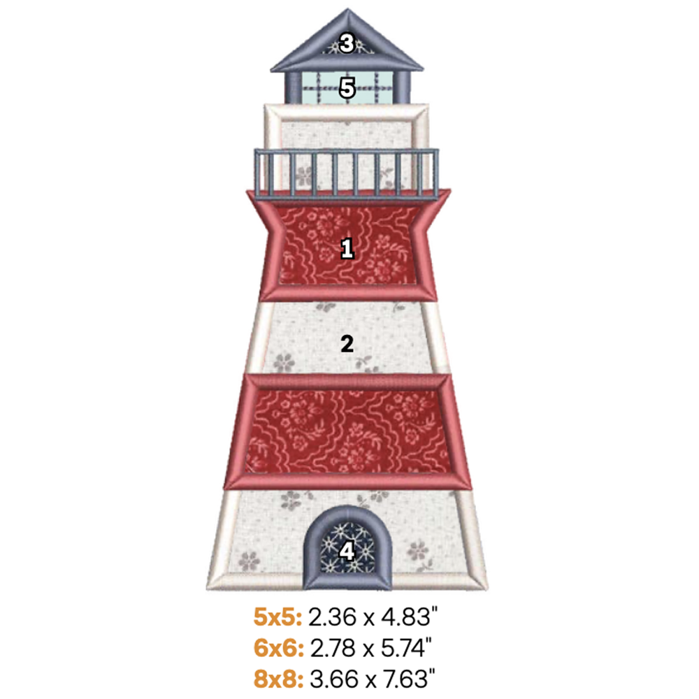 Lighthouse Applique 1 (Digital Download)