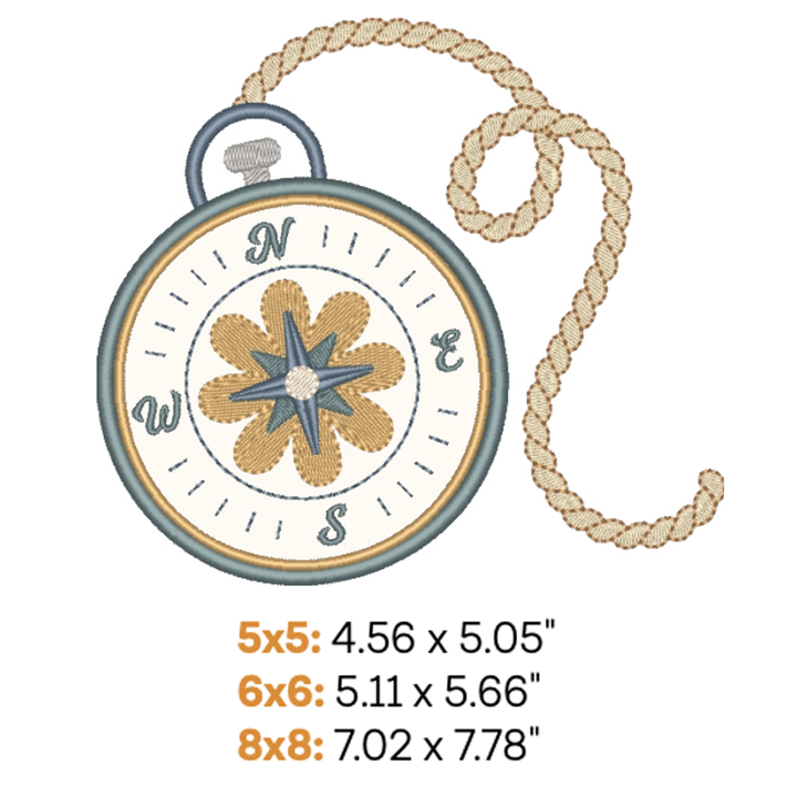 Compass Applique 1 (Digital Download)