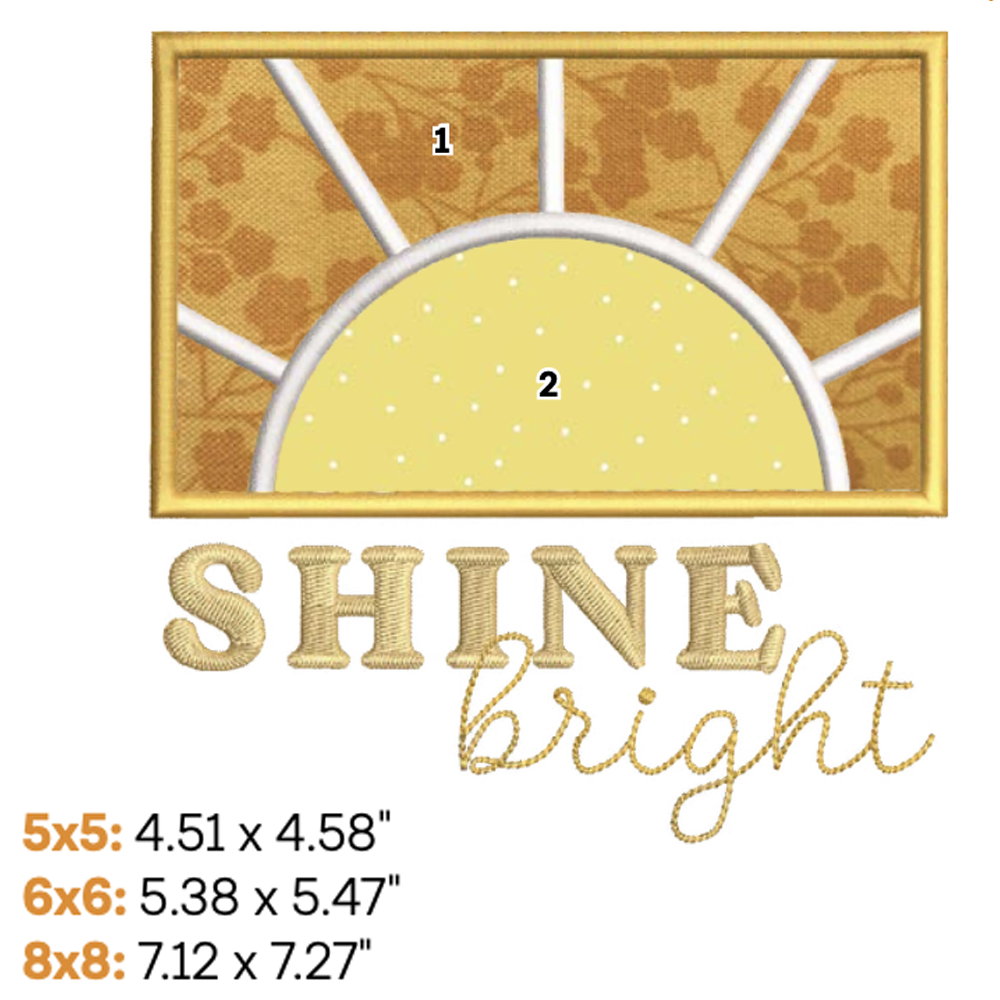 Sunshine Applique 1 (Digital Download)