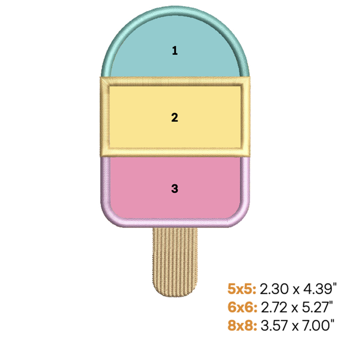 Ice Pop Applique 1 (Digital Download)