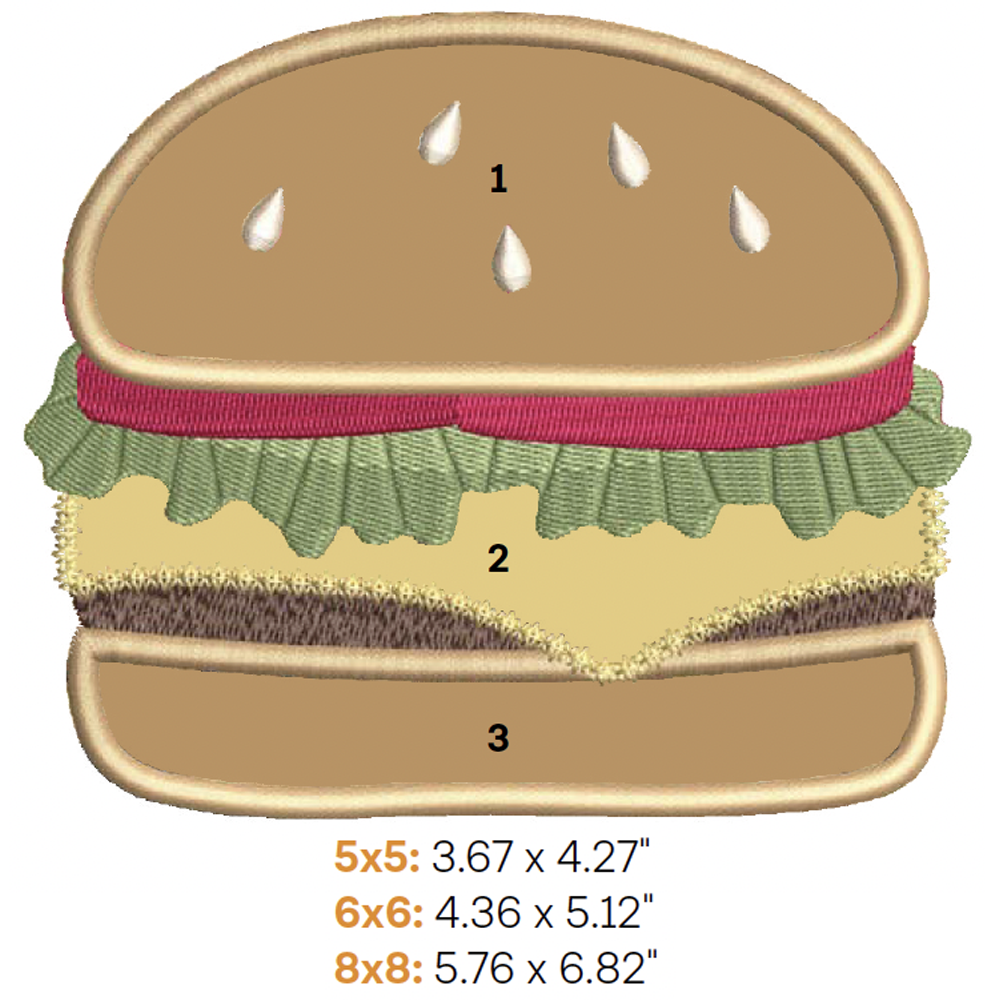 Cheeseburger Applique 1 (Digital Download)