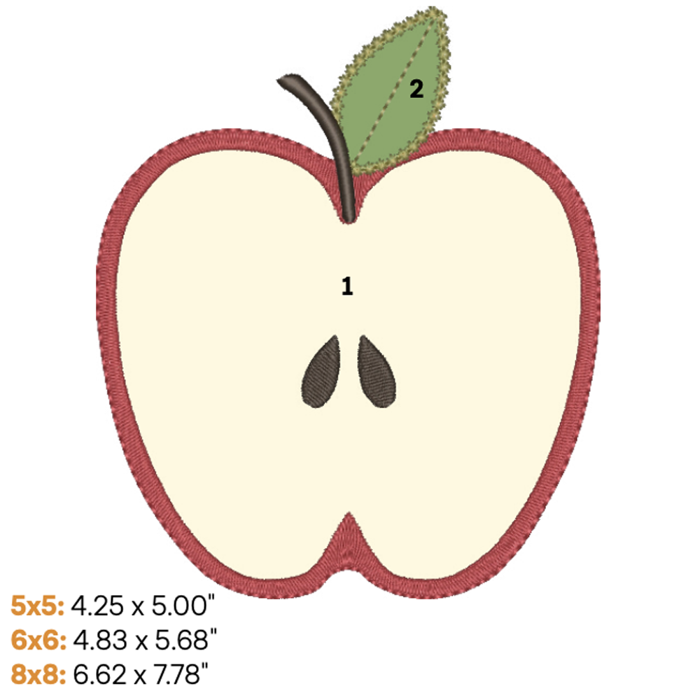 Apple Applique 1 (Digital Download)