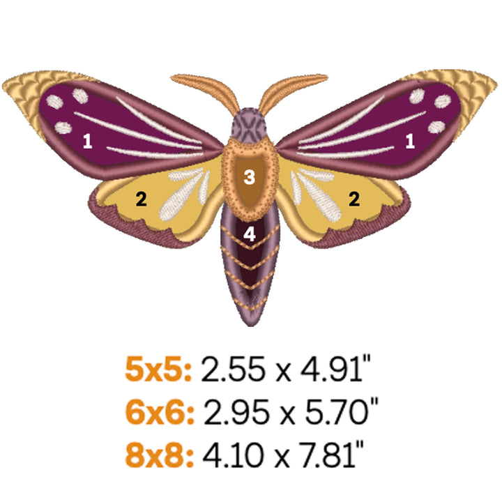 Moth Applique 1 (Digital Download)