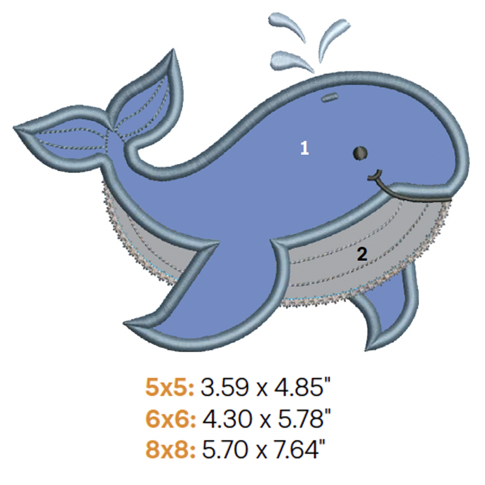 Whale Applique 1 (Digital Download)
