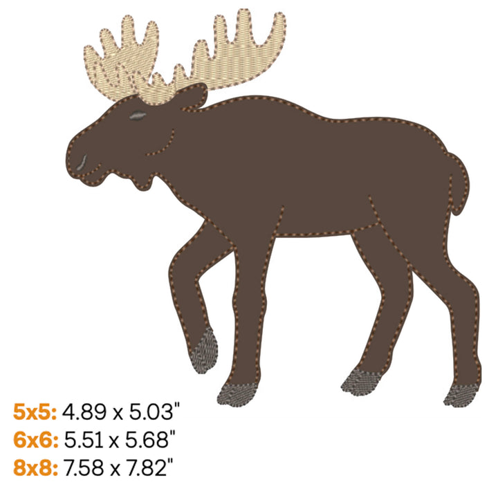 Moose Applique 1 (Digital Download)