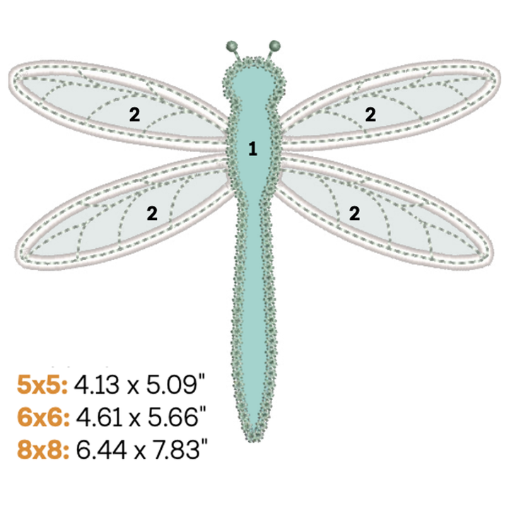 Dragonfly Applique 1 (Digital Download)