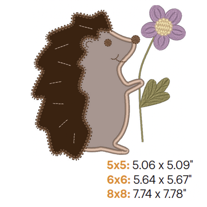 Hedgehog Applique 1 (Digital Download)