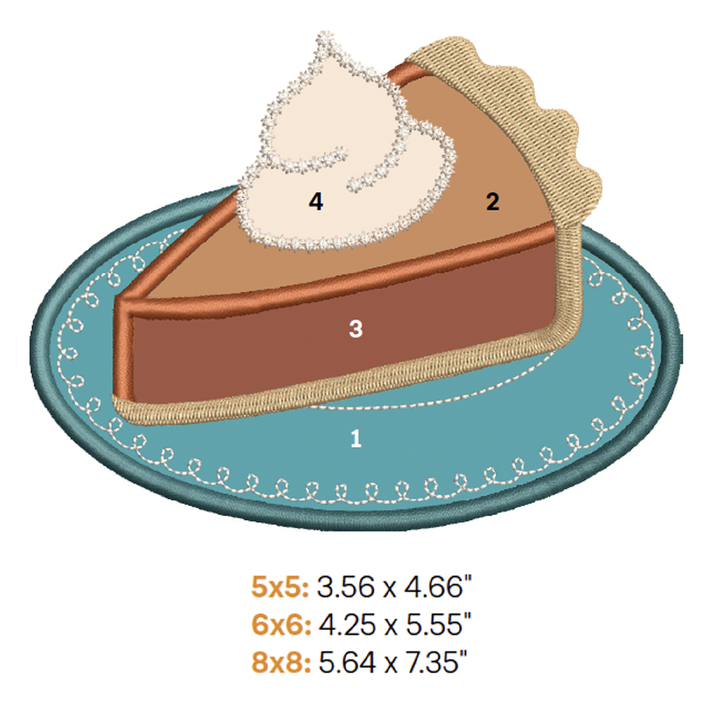 Piece of Pie Applique 1 (Digital Download)