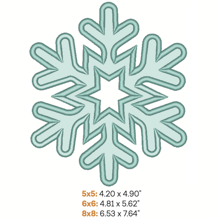 Snowflake Applique 2 (Digital Download)
