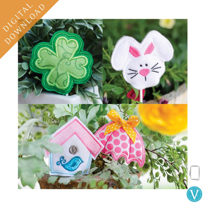 KDVT1067 Spring Felt Cozies