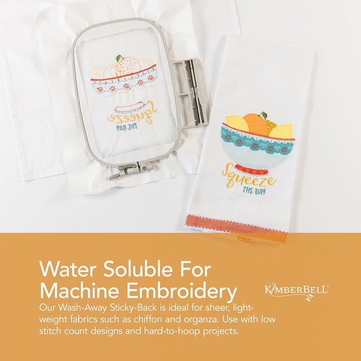 Sticky-Back Wash-Away