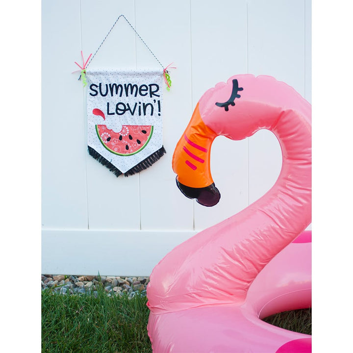 Pennants & Banners: Summer Livin' flamingo