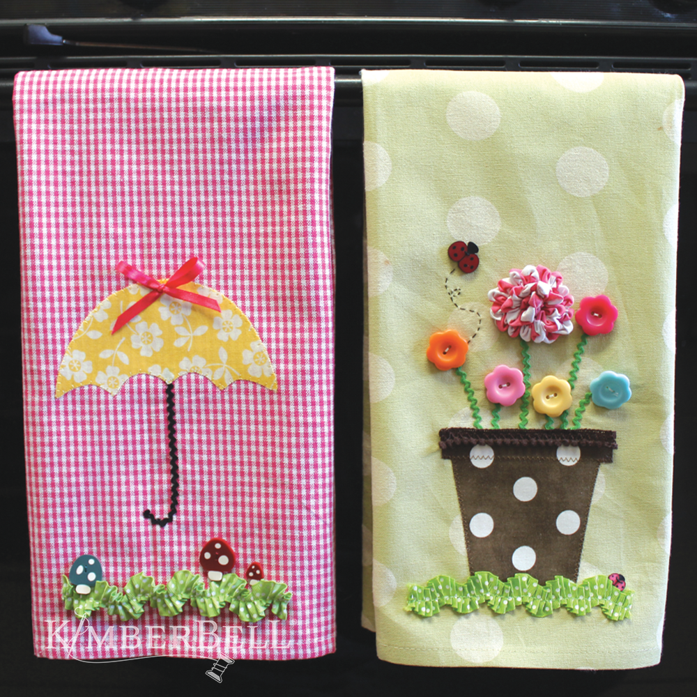 April Showers Tea Towel Set (Digital Download)