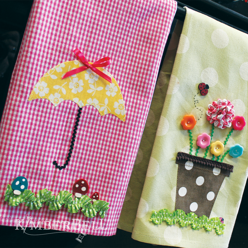 April Showers Tea Towel Set (Digital Download)