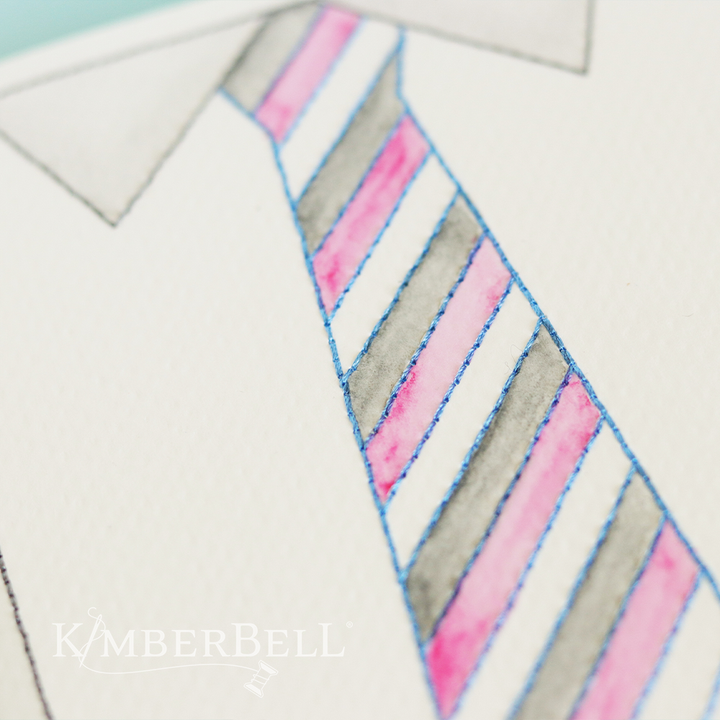 Embroidered Cards: Watercolor Wishes