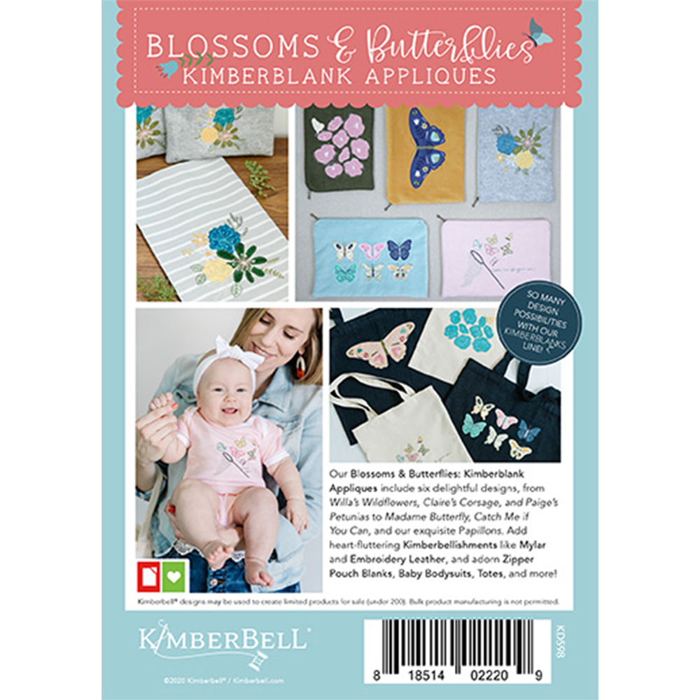 Blossoms & Butterflies: Appliques - 6 Designs