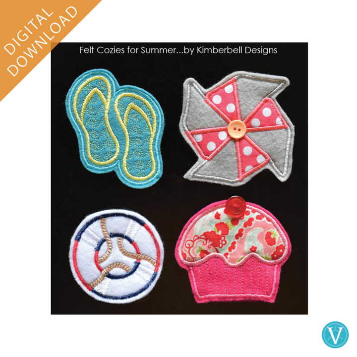 KDVT1070 Summer Felt Cozies