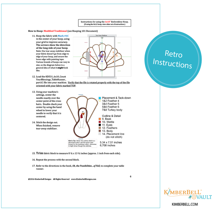 Talkin' Turkey Table Runner