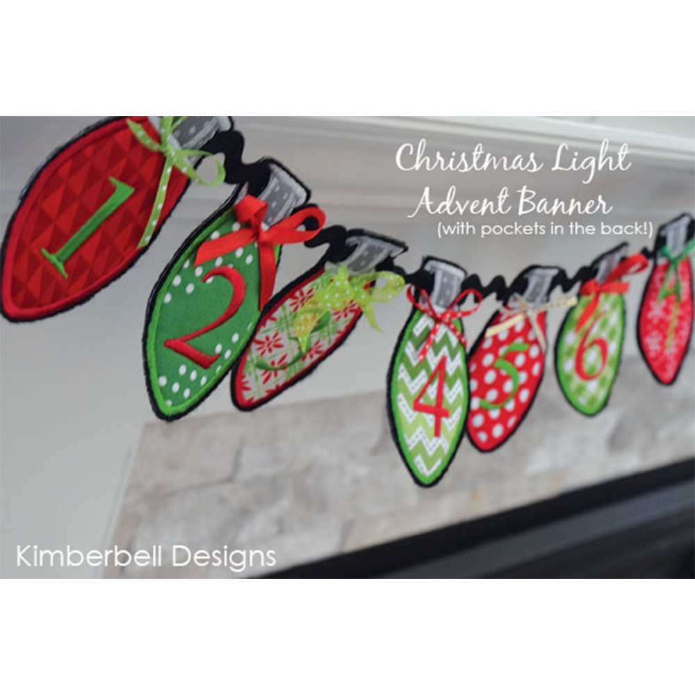 Christmas Light Advent Banner