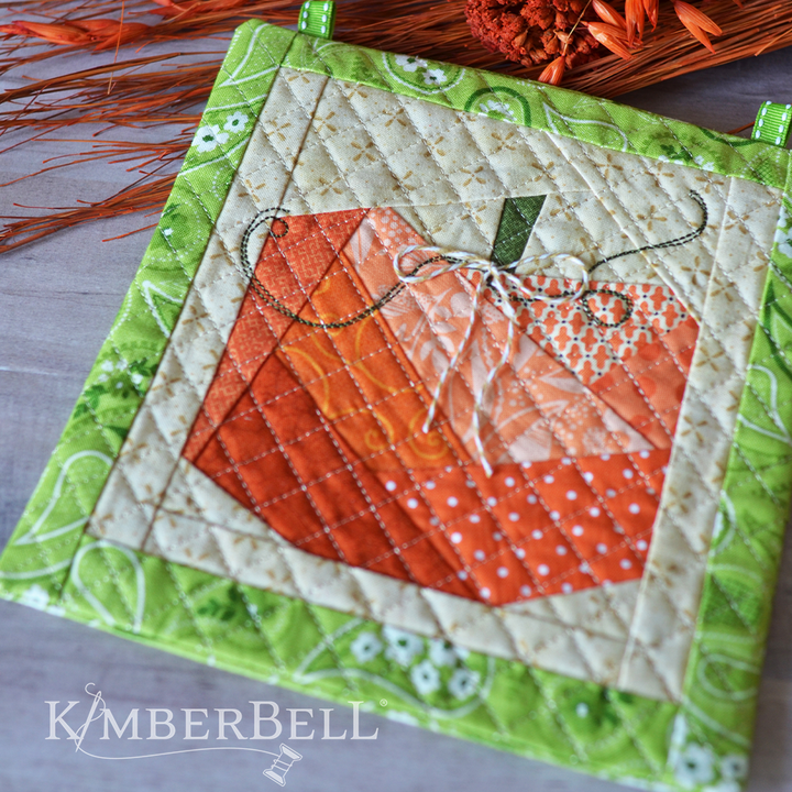 Machine Embroider by Number: Pumpkin