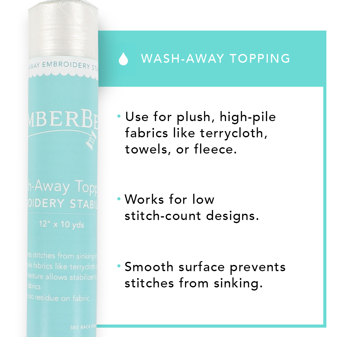 Wash-Away Topping 12" x 10 yd