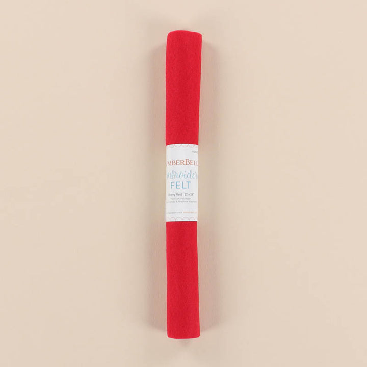 Cherry Red Embroidery Felt