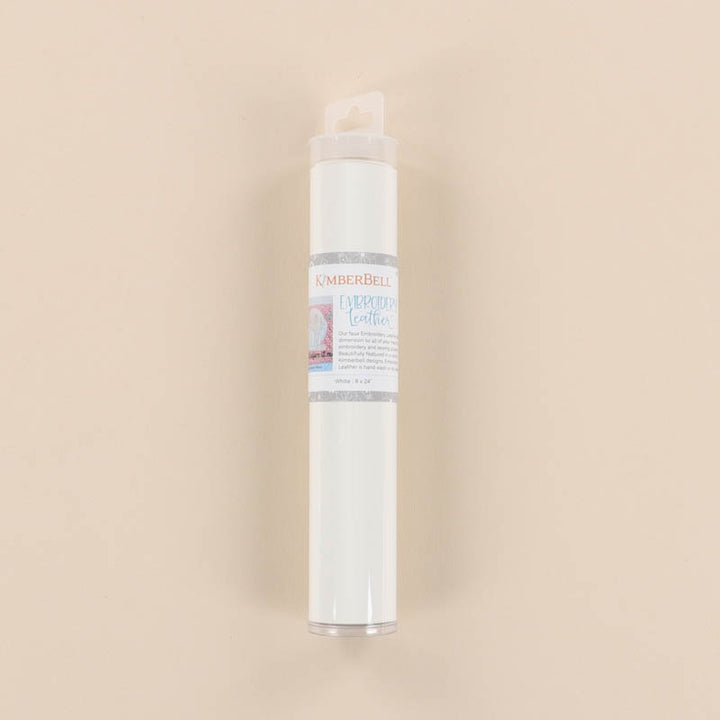 White Embroidery Leather