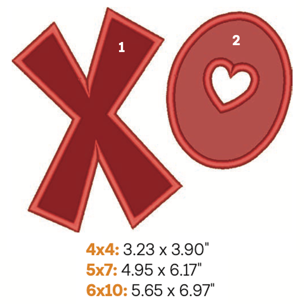 XO Applique 1 (Digital Download)