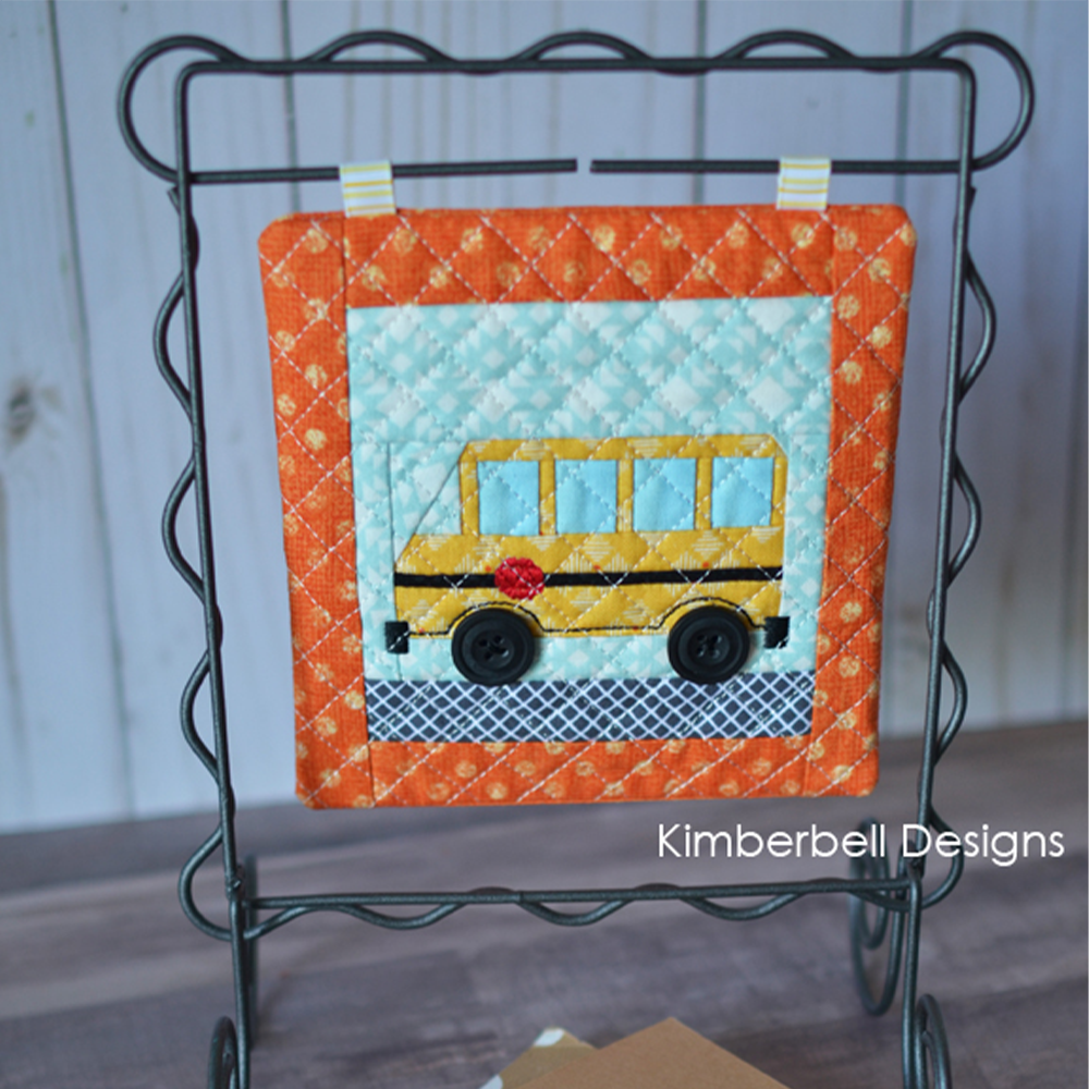 Machine Embroider by Number:  School Bus