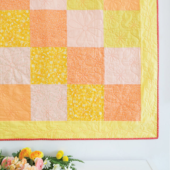 Daisy Block 2 - Longarm Quilting