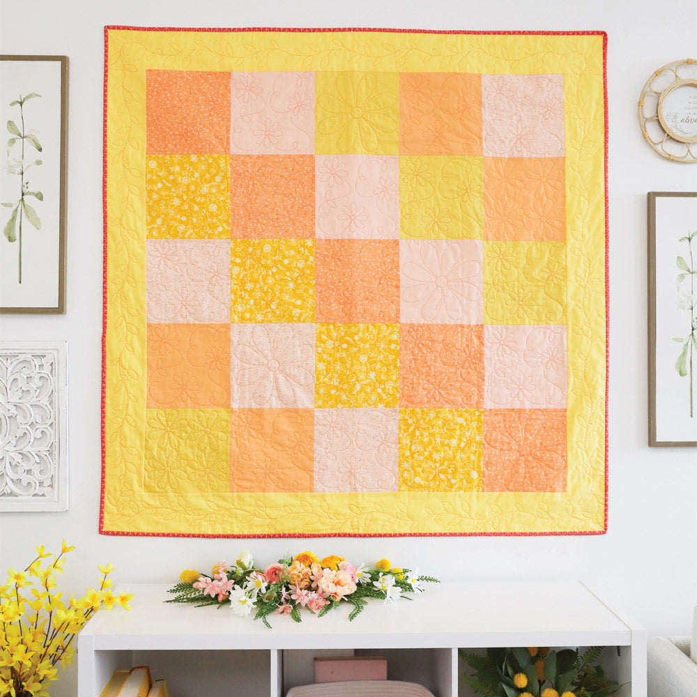 Daisy Block 2 - Longarm Quilting