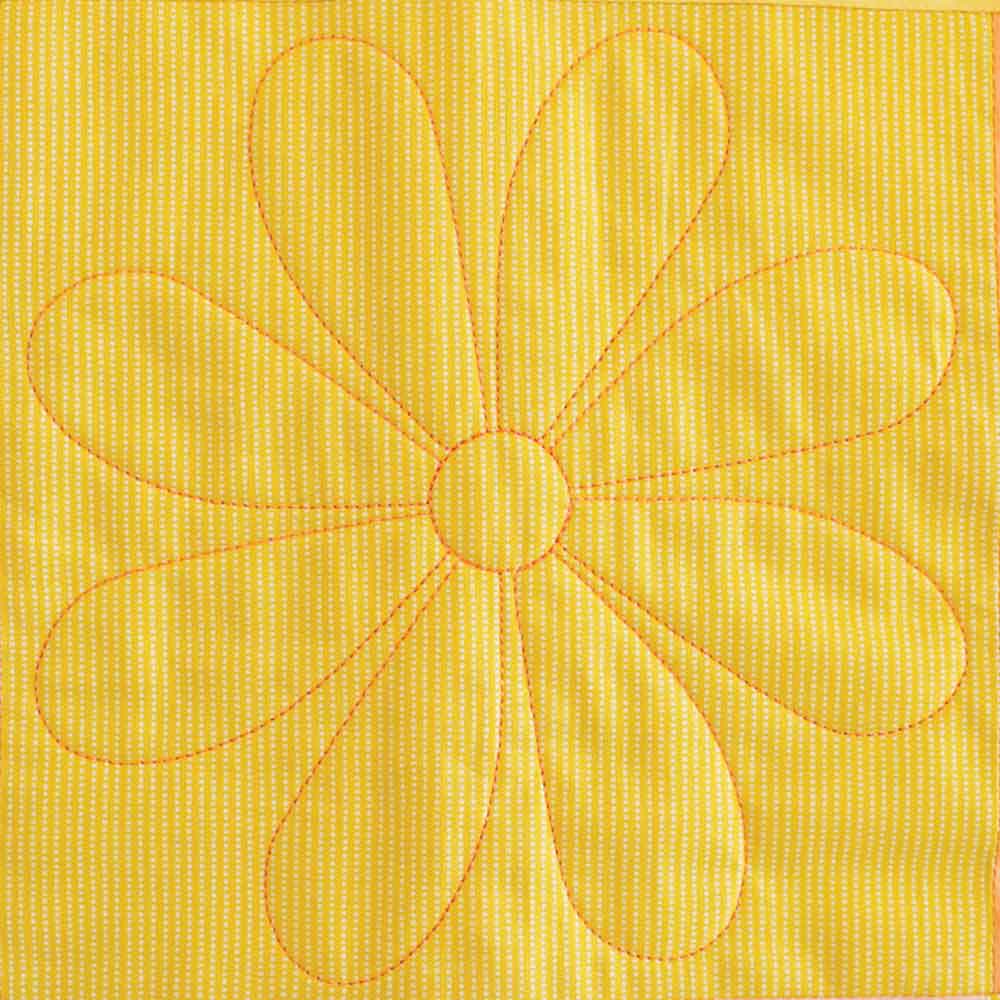 Daisy Block 2 - Longarm Quilting