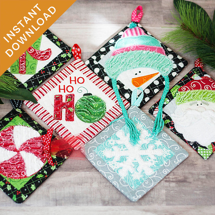That's Sew Chenille Christmas Hot Pads (Digital Download)