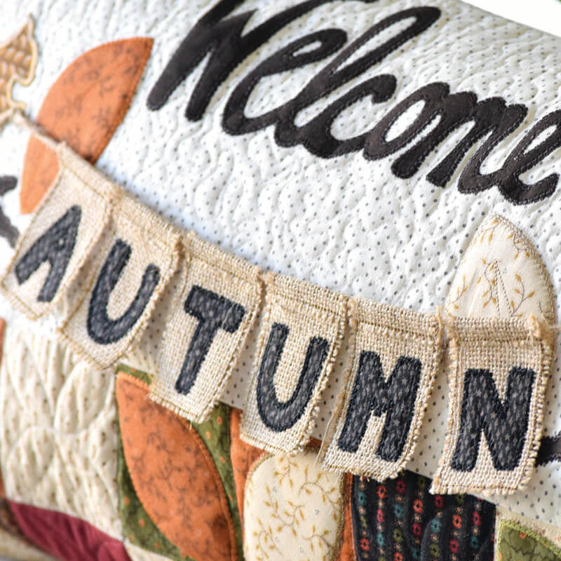 Welcome Autumn Bench Pillow (Digital Download)