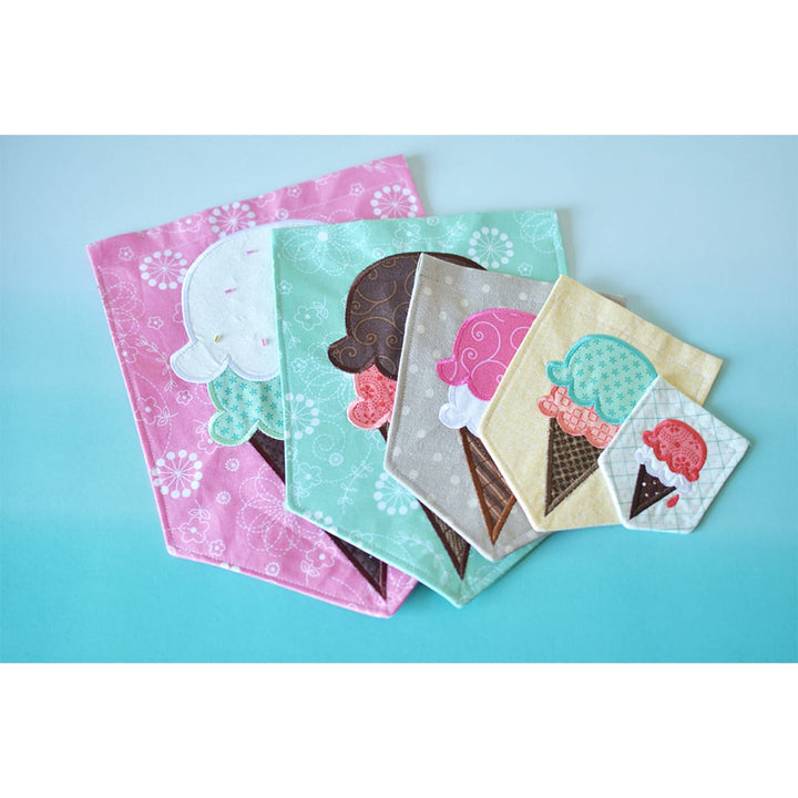 Pennants & Banners: Summer Livin' Ice cream sizes