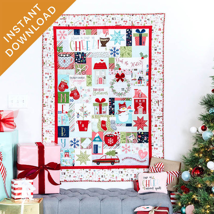 Cup of Cheer Advent Quilt (Digital Download)