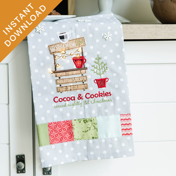 Cocoa & Cookies Tea Towel (Digital Download)