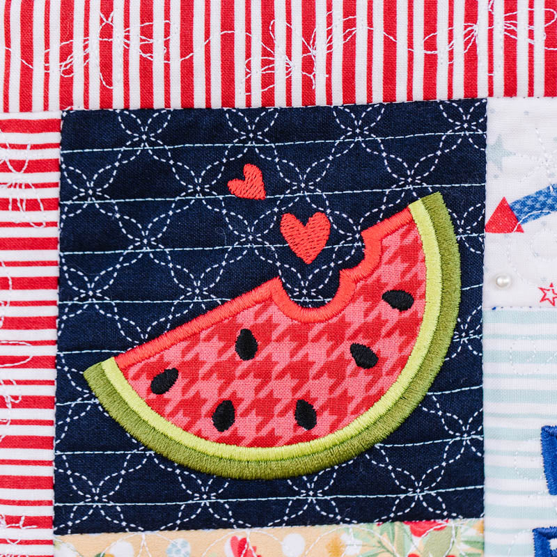 Red, White & Bloom, Machine Embroidery | Kimberbell