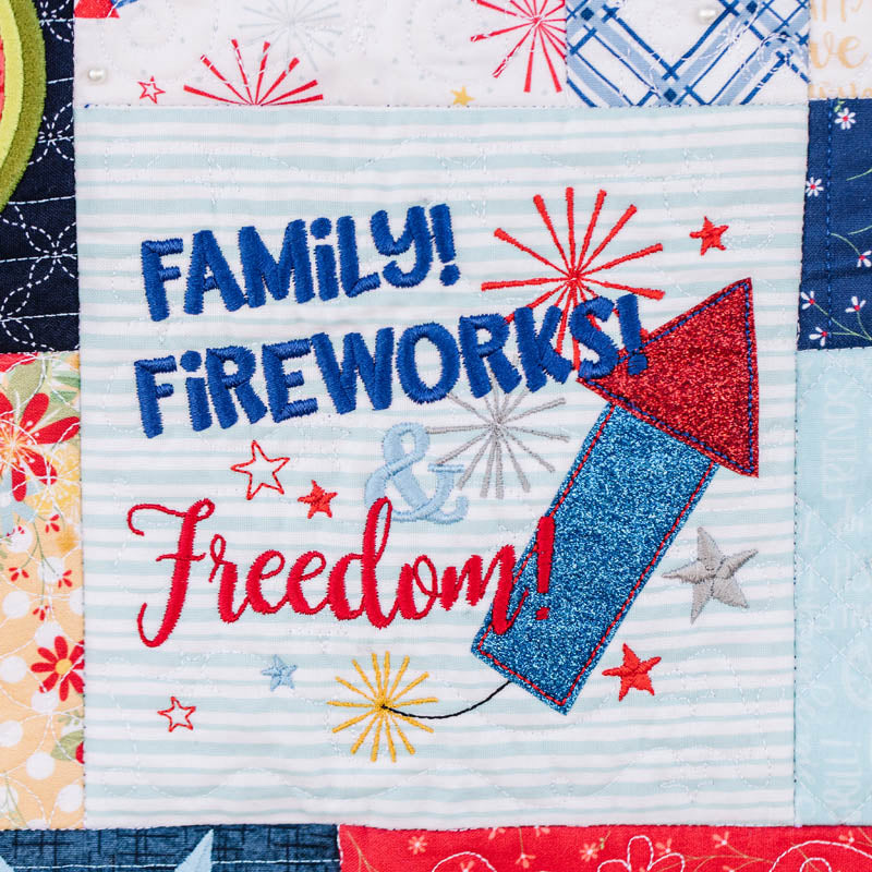 Red, White & Bloom, Machine Embroidery | Kimberbell