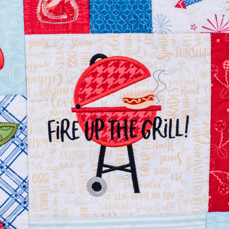 Red, White & Bloom Feature Quilt (Digital Download)