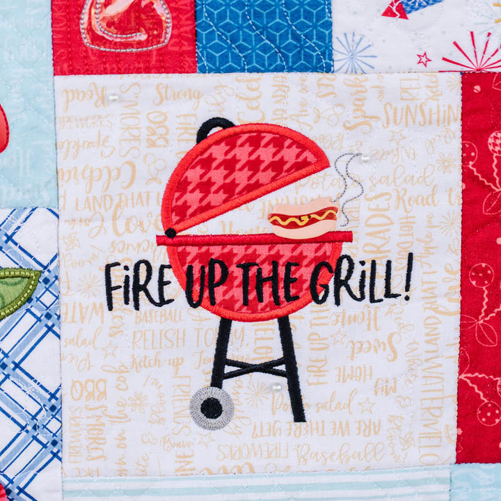 Red, White & Bloom Feature Quilt (Digital Download)