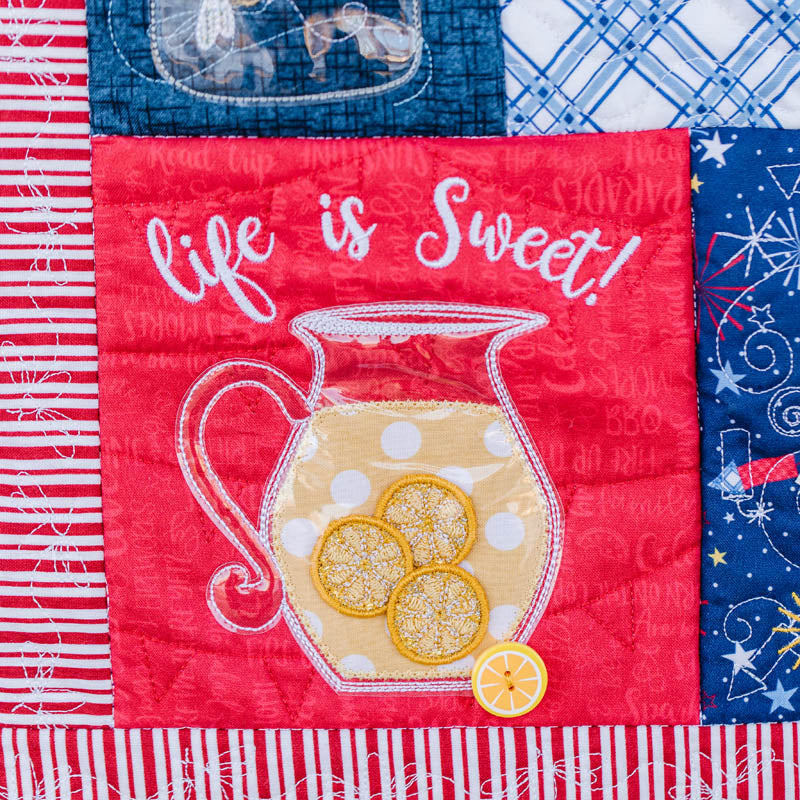 Red, White & Bloom Feature Quilt (Digital Download)