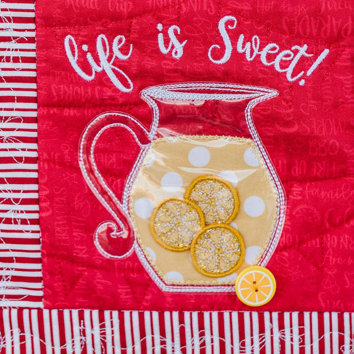 red white & bloom machine embroidery design lemons