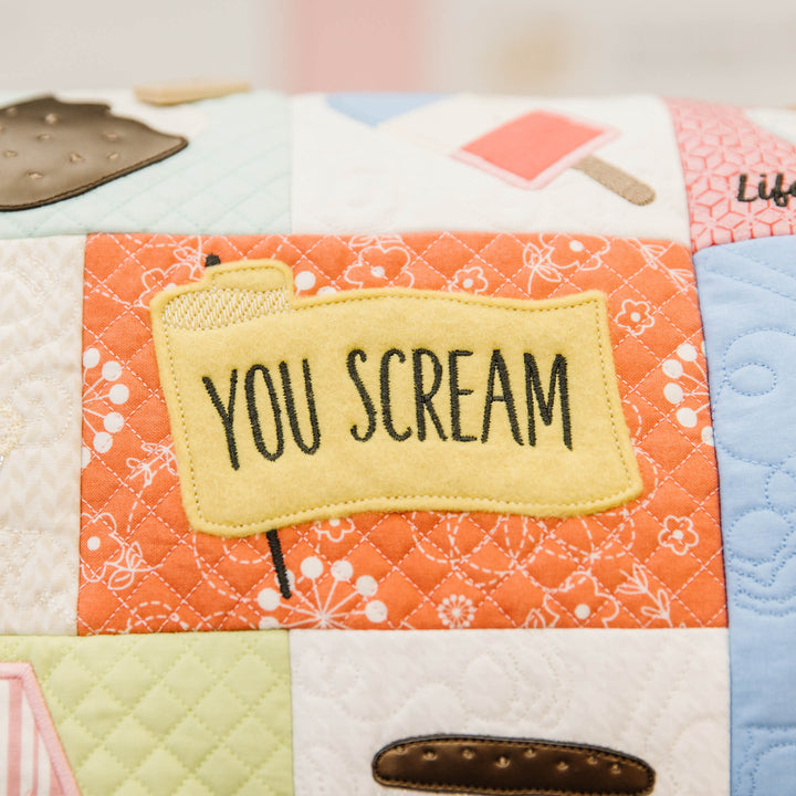 Two Scoops Bench Pillow (Digital Download)