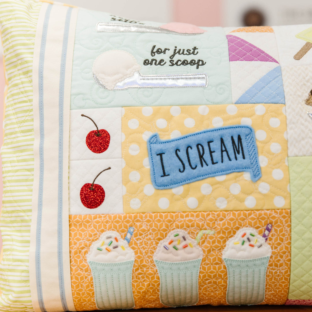 Two Scoops Bench Pillow (Digital Download)