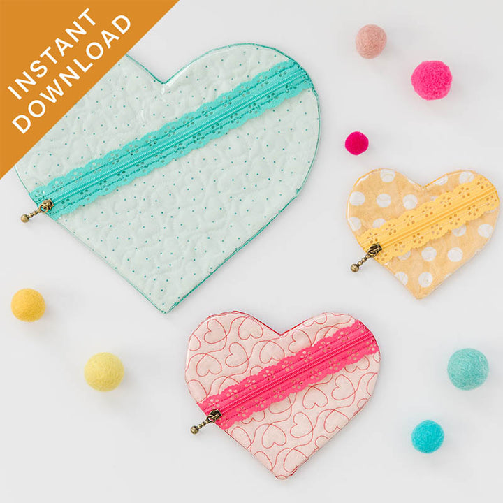 Cross My Heart Zipper Pouch (Digital Download)