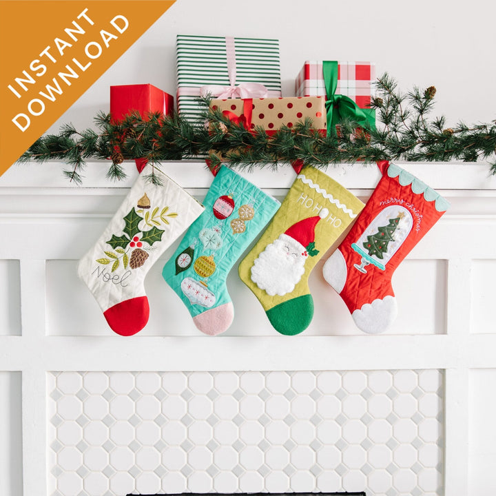 Noel's Quilted Stockings (Digital Download)
