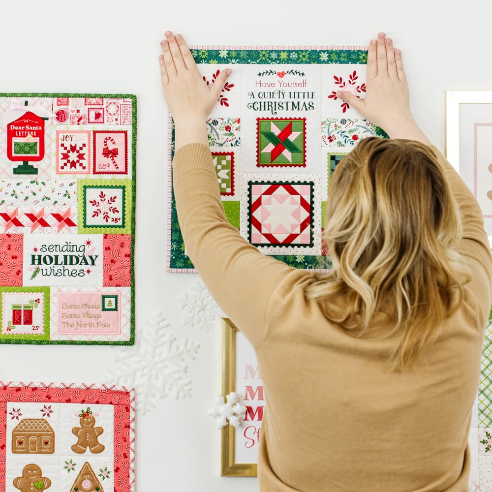 A Quilty Little Christmas Gallery Wall