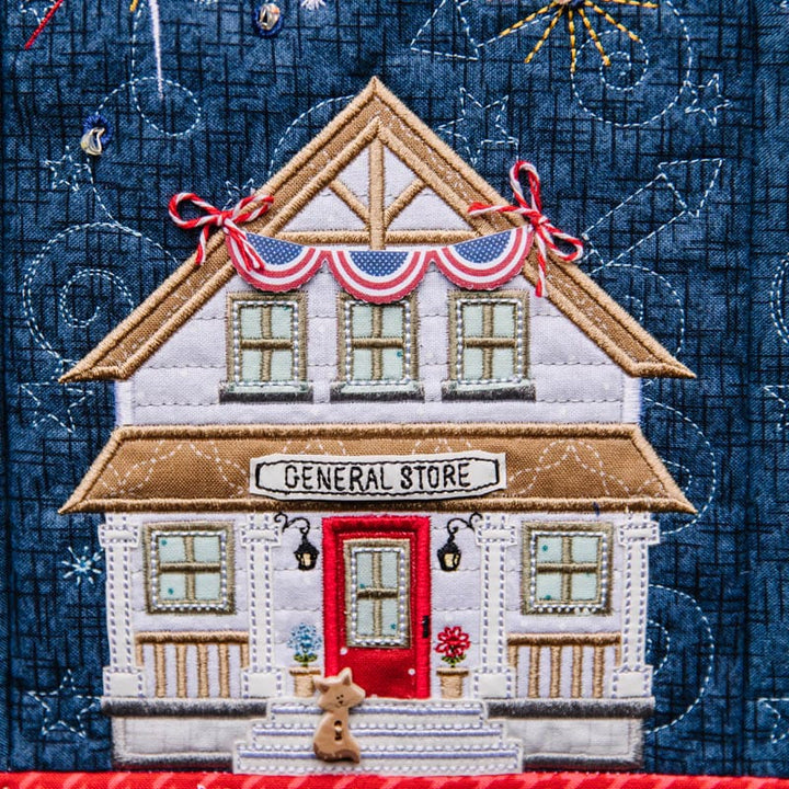 Main Street Celebration Bench Pillow (Digital Download)